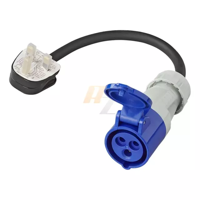 Adapterkabel von UK Stecker nach CEE 150cm 3x2,5mm² Camping Caravan Wohnmobil