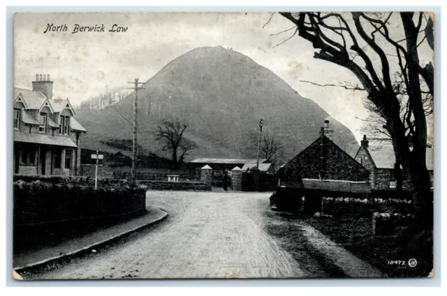 Postcard North Berwick Law East Lothian Scotland posted 1915