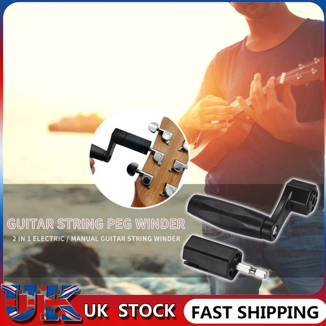 ❀ 2 in 1 Guitar String Winder Bridge Peg Puller Electric Screwdriver Drill Bit