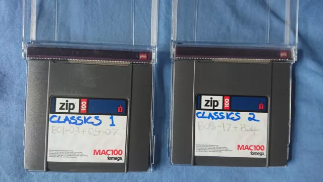 EMU Classics sample collection on 2 ZIP100 disks