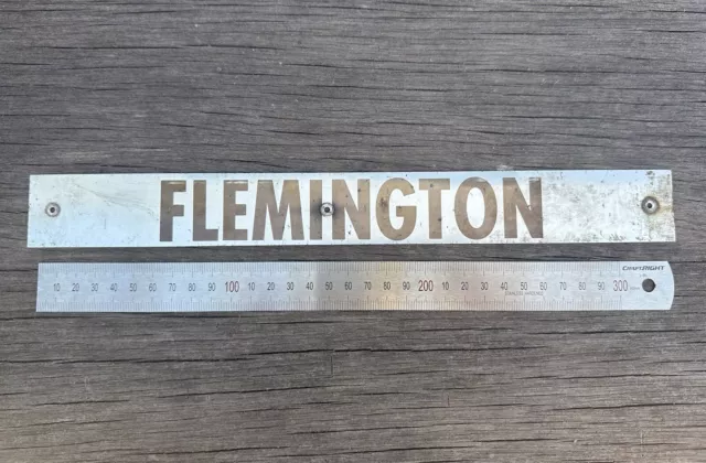 NSWGR Next Train Destination Board 'FLEMINGTON' Sign