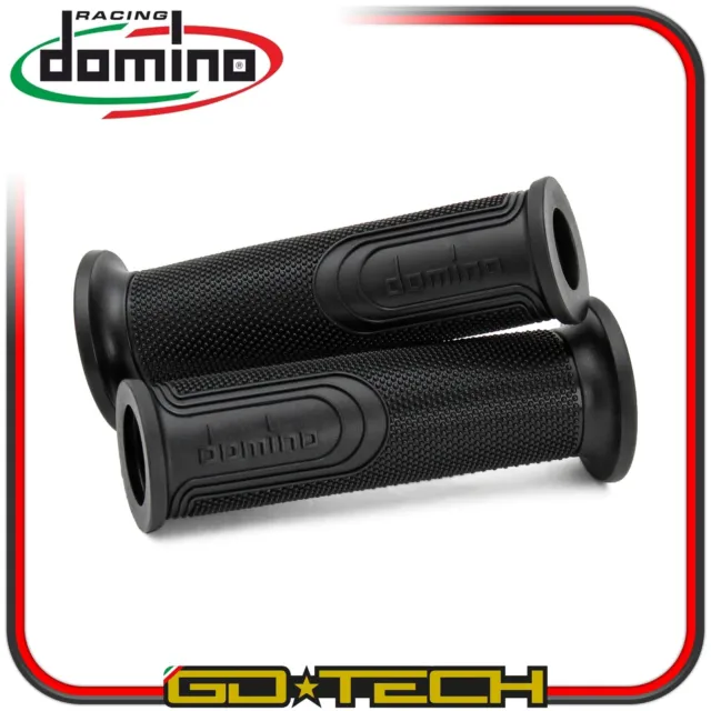 MANOPOLE DOMINO STYLE MOTO SCOOTER STRADALI Nere ON ROAD UNIVERSALI Forate