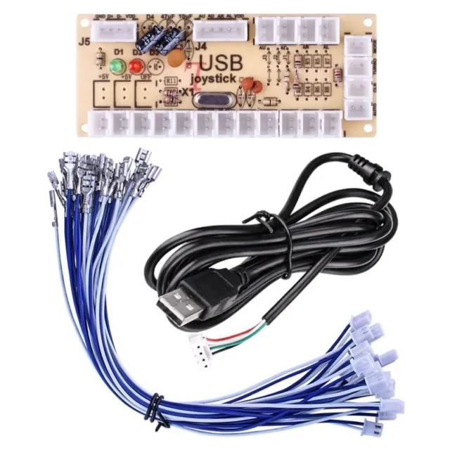 1X(Diy Arcade Joystick Circuit Board USB Gamepad Control Board for Mame Jamma a