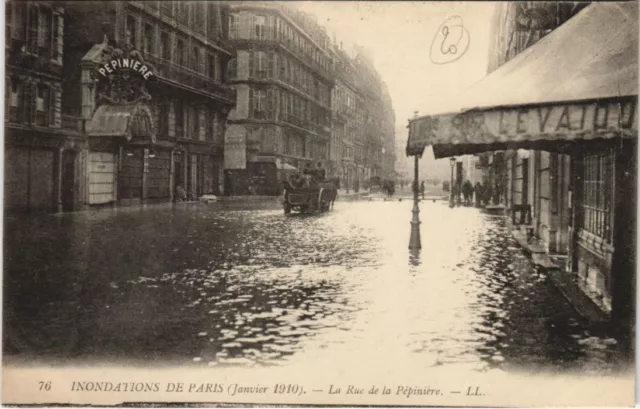CPA AK Floodation 1900 PARIS Rue de la Pepiniere FRANCE (990769)