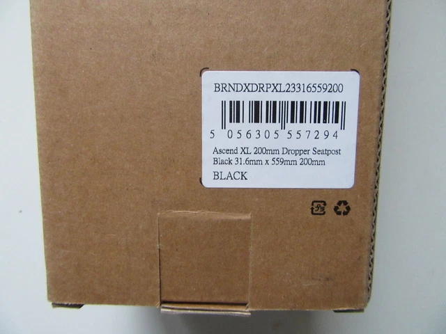 Brand X Ascend XL Dropper Sitzstütze 200 mm 31,6 mm NEU (3714) 3