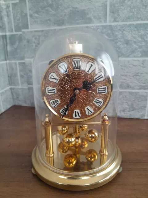 Vintage Kundo Dome Carriage Clock Made In Germany Mantle