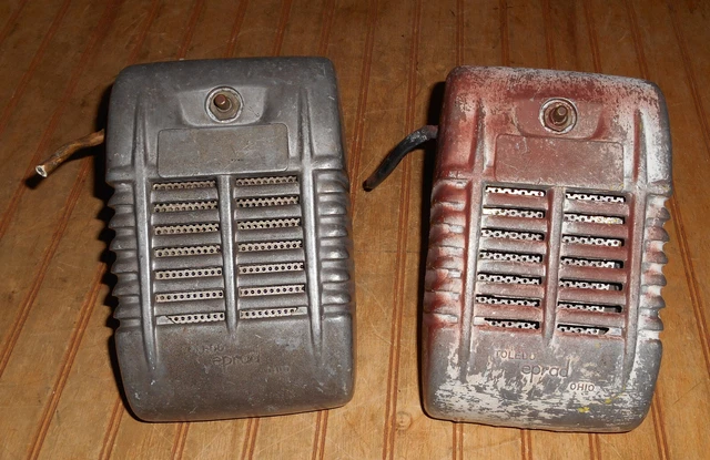 Vintage Pair Set EPRAD Version #2 Toledo OH Drive In Movie Speakers Theater