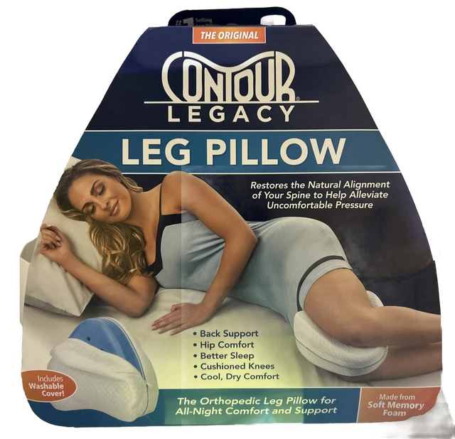 Almohada para piernas Contour Legacy reduce la presión en la espalda baja rodillas espalda espalda embarazo