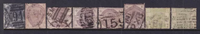 GREAT BRITAIN 1884 Queen Victoria Issue (Shades) SG 187-194 CV £755+