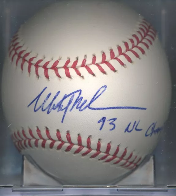 Mitch Williams NL Champs 1993 Philadelphia Phillies Autographed OML Baseball COA