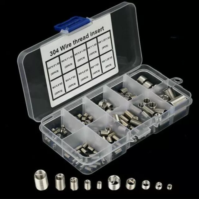 Useful Threaded Inserts Helicoil 150 Pcs Accessories Direct Replacement