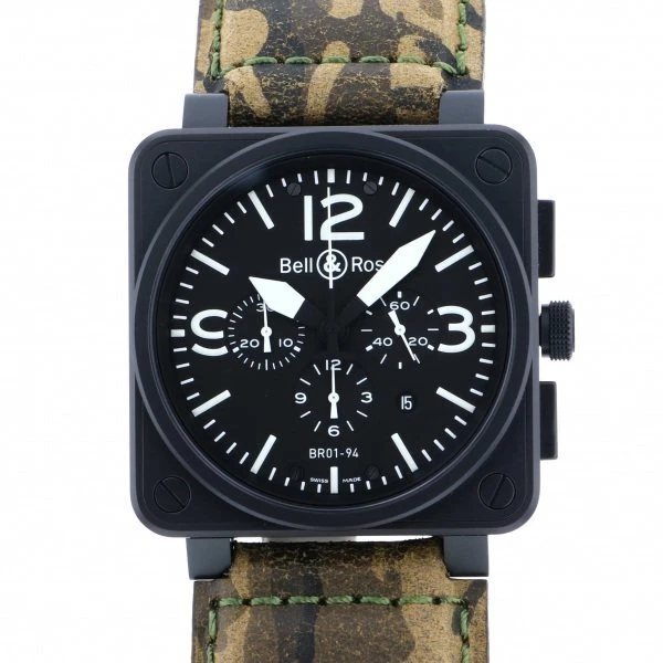bell ross         BR01 94 Chronograph BR01 94CFB R Black Dial    Men's Watch U