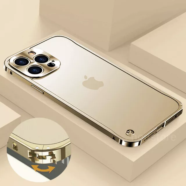 Aluminum Shockproof Metal Bumper Case Frame For iPhone 15 14 13 12 11 Pro  Max XS