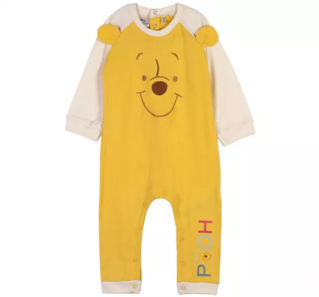 Puuh Gr.86 92 98 Disney Winnie NEU 100%Baumwolle gelb schlafanzug strampler baby