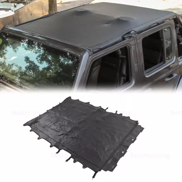 Soft Top Bikini Sunshade Mesh Cover für 4 Türen Jeep Wrangler JL JLU 2018+