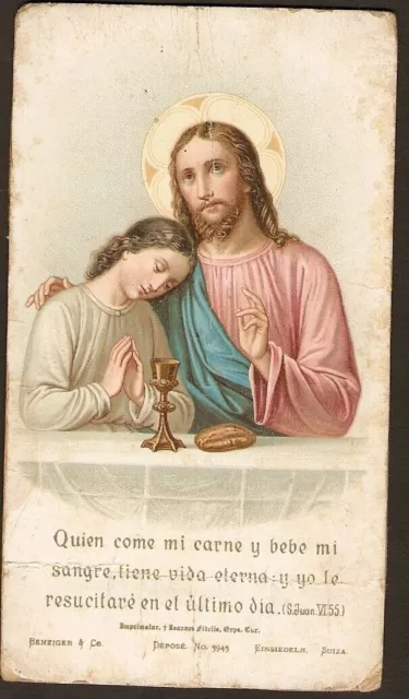 Antico Santino de Jesus andachtsbild estampa image pieuse holy card