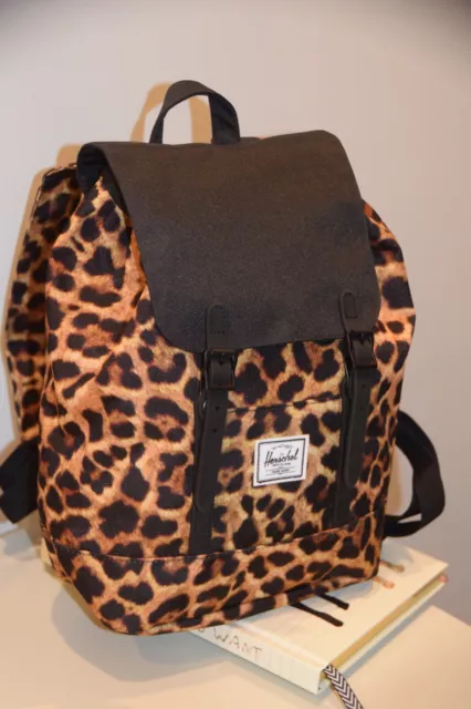 NEW! Herschel Supply Co. Retreat Backpack Mini-Leopard black