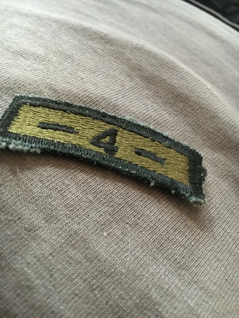 U.S. ARMY 4TH Missile Command Tab Patch With Error - Off Centered