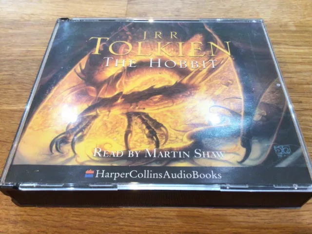 The Hobbit - Jrr Tolkien 5 Cd Abridged Audio Book. Read By Martin Shaw. Lotr.