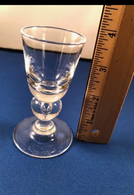 Steuben Claret/ Water Glass / Teardrop Stem About 3.75”  Mini GOBLET 3