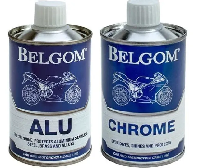 Belgom Alu & Belgom Chrome Polish Doppelpack 250 ml Flaschen Poliert und Schützt