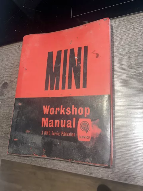 BMC Mini service manual circa 1966 Issue 1 Classic Car