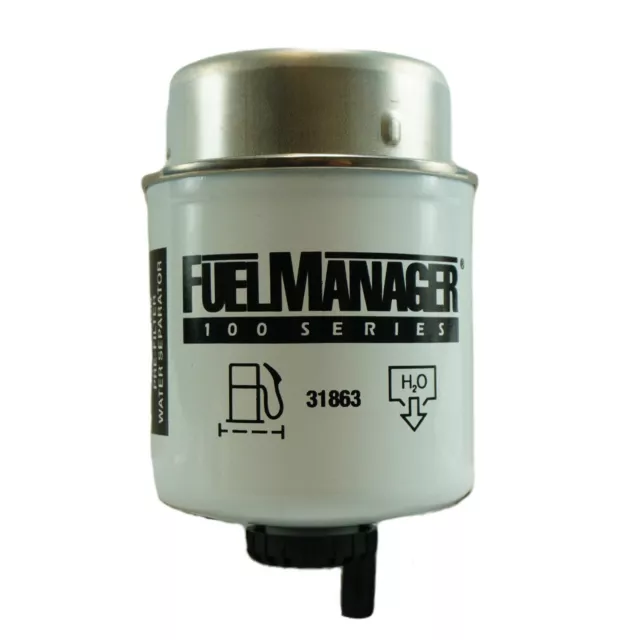 Fuel Manager 31863 30 Micron Diesel Fuel Water Separator Replacement Filter