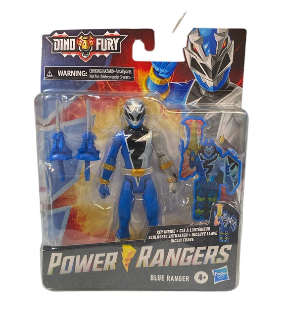 Power Rangers Dino Fury Blue Ranger Oficial - Brinquedos e