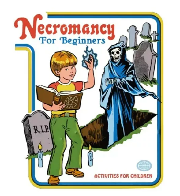 NECROMANCY FOR BEGINNERS Patch Funny Iron On Heat Transfer Applique 9.84"X8.27"