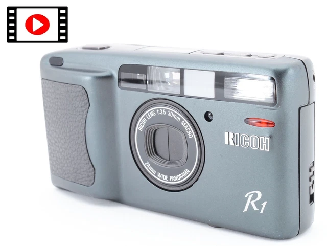 READ【NEAR MINT w/Strap】 Ricoh R1 35mm Point & Shoot Film Camera Green From JAPAN