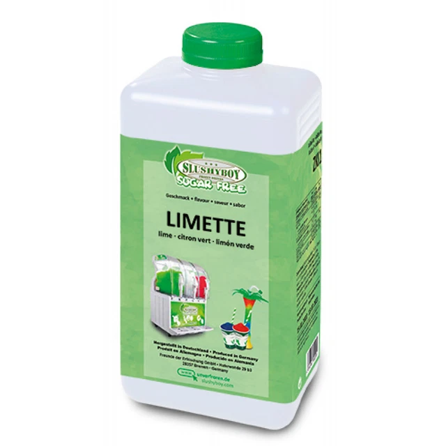 SLUSHYBOY® Sugar Free Limette, zuckerfrei - 1 Liter Flasche