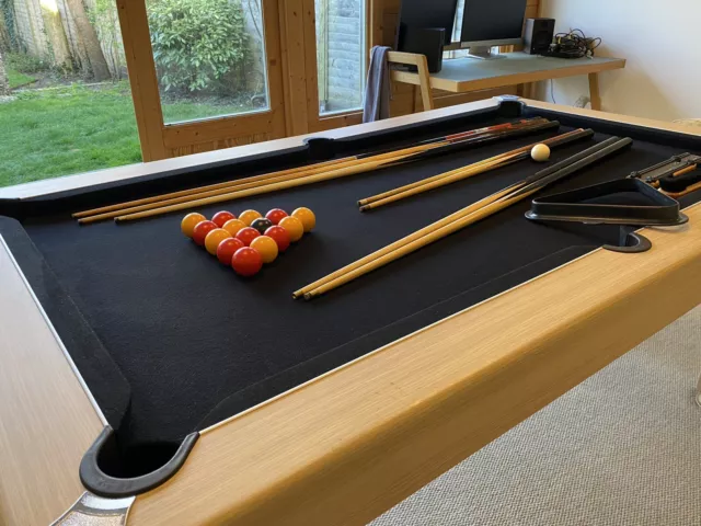 6ft slate bed pool dining table