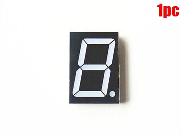 1PCS 1.8 INCH 7 Segment Common Cathode Led Display 1 Digit Red New Ic ...
