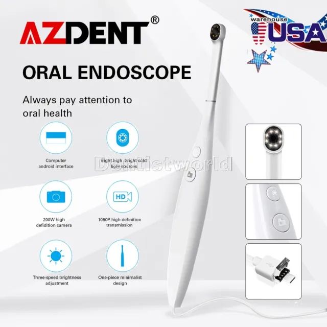 Dental 8-LED USB Intraoral Oral Camera Clear Imaging Dental Real-time Video 200W