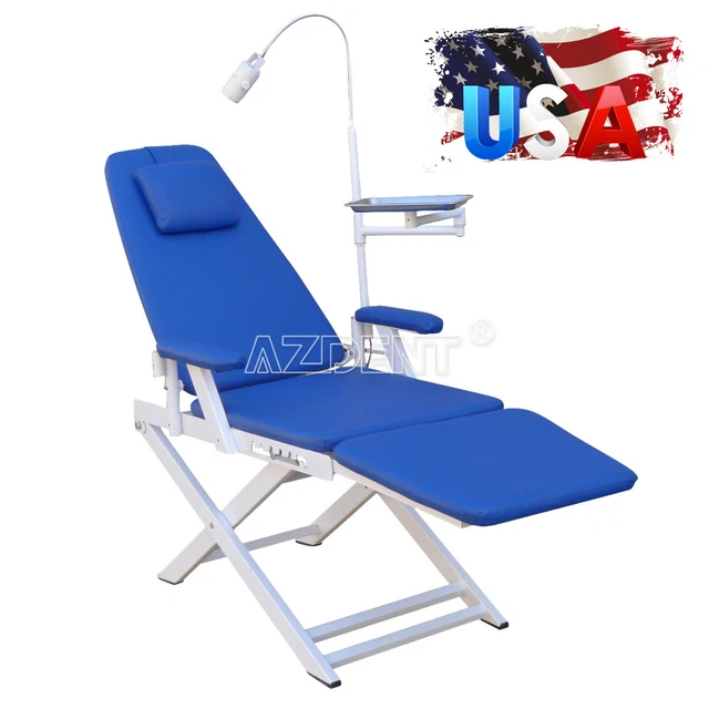 plegable portátil recargable para laboratorio dental silla de Inspección LED