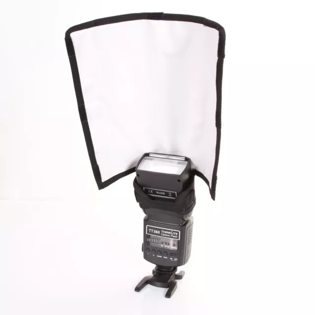 Foldable Speedlight Reflector Snoot Sealed Flash Diffuser For Canon Sony DSLR