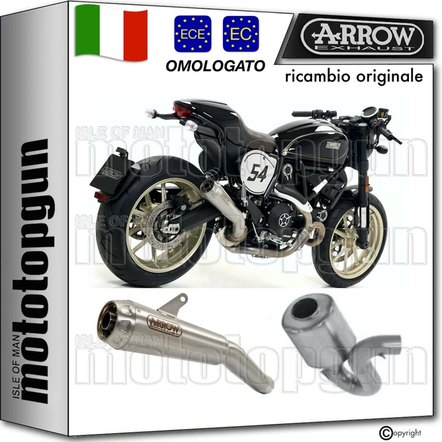 Terminale omologato Arrow Pro-Race Nichrom fondello acciaio per TRIUMPH