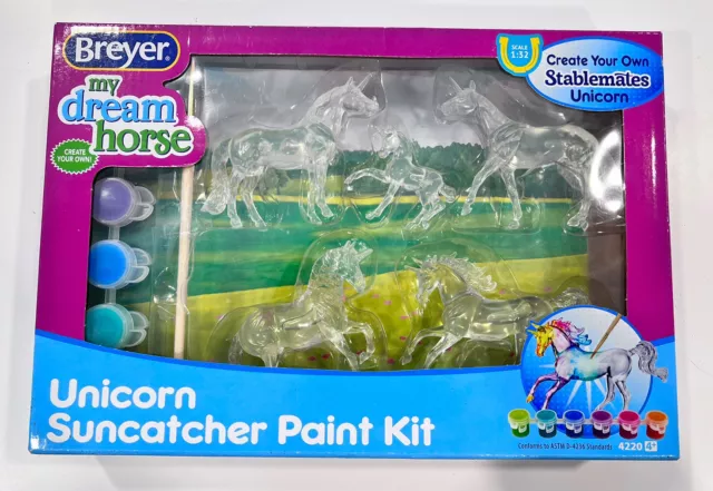 Breyer My Dream Horse Unicorn Suncatcher Paint Kit - NEW - 5 Horse Set