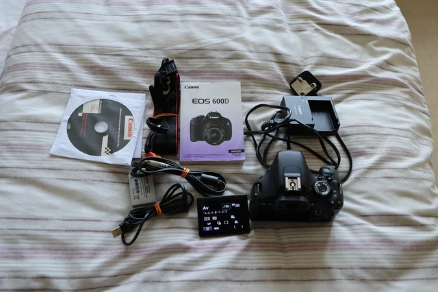 Canon EOS 600D 18.0 MP Digital SLR Camera - Black (Body Only)