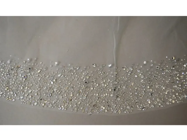 bridal veil beads 4 Meters Long length crystals edge