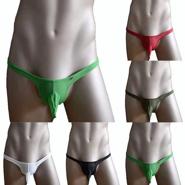 Sexy Mens T-Back G-string Thong Bikini Underwear Pouch Men Panties Thongs Gift
