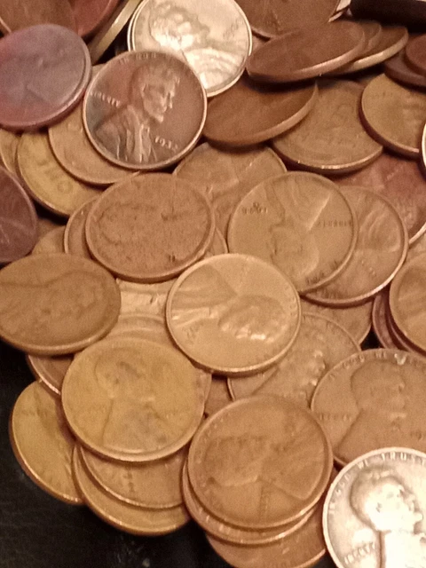 Lincoln wheat cent lot 24+ LBS pennies from old house Wheat Penny Vintage coins 15