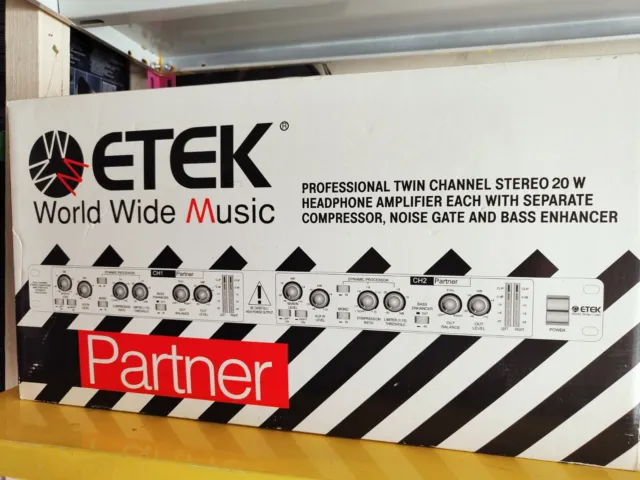 Etek Partner 20W Dual Channel Stereo 8 Out Headphone Amplifier