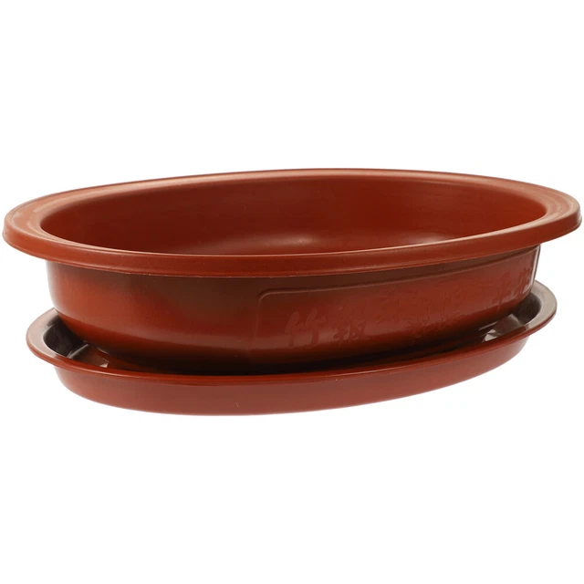 Plateau Ovale Anti-Glisse Olympia 685x560mm - Noir - Pour Restaurant, Bar, Café