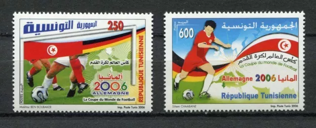 s7624) TUNISIE 2002 MNH** WC Football'02 - CM Calcio 2v.