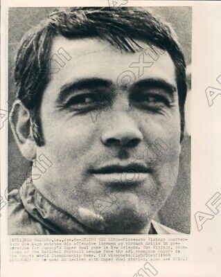 1969 Minnesota Vikings Football Quarterback Joe Kapp Press Photo