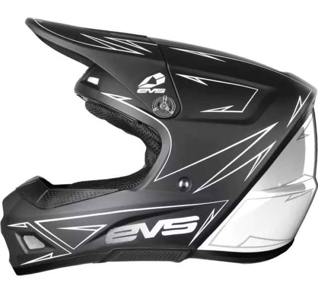 EVS Youth T3 Pinner Helmet S Black/White HE21T3P50-WH-S