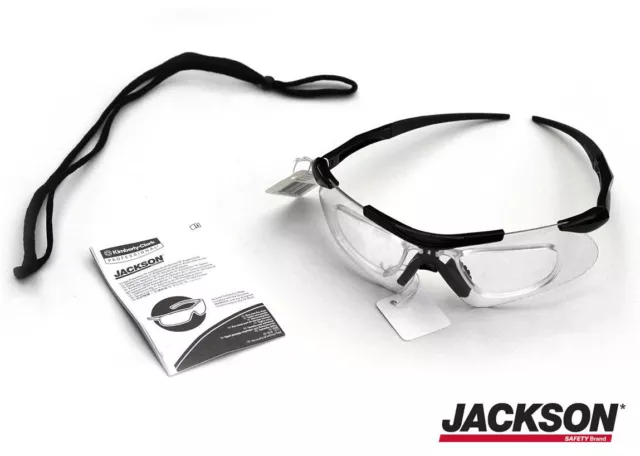 Jackson Safety Glasses V60 Safeview Clear Anti-Fog Lens with RX Insert 38503