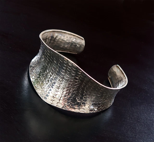 Bracelet Ethnique Ancien En Argent Massif 925 - 113 Grammes - Occasion