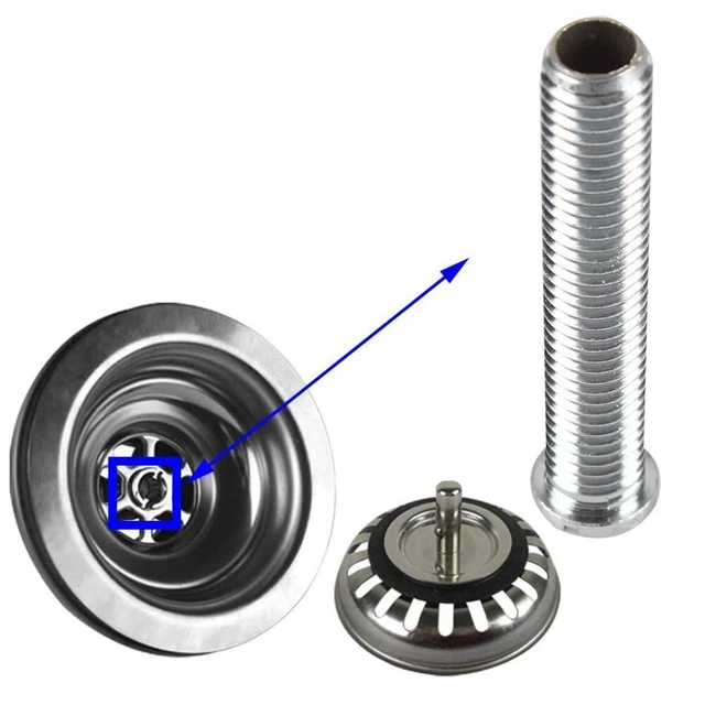 70 mm colador de cesta tornillo de residuos largo perno fregadero de cerámica cocina Belfast nuevo